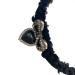 Oralgo's heart-shaped collarbone chain ornament fluffy threads choker necklace loop collarbone chain accessories for girls metal