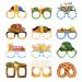 Gotgala 12 Packs Oktoberfest glasses Oktoberfest Party Paper glasses for children adult Bavarian German Beer Festival Oktoberfest Party Decoration preferred photocabins props.