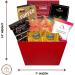 Small Red Gourmet Gift Basket for Holiday Gourmet Treats Sweets and Candy Goodies - Buy Online on GoSupps.com