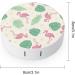 Cartoon Pink Flamingo Round Case For Contact Lens Kit Storage Box with Mirror Printed - Buy Online on GoSupps.com