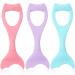 3 Pcs Mascara Shield Applicator Guard Silicone Mermaid Mascara Guard Eyelash Separator Tool Upper Lower Lash Buddy Eyeliner Lash Shield Reusable Makeup Eyelash Tool for Women Girls  Purple  Pink  Blue