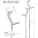 ORTONYX Forearm Crutches with Adjustable Support - Ergonomic Wrist Handle, Heavy Duty for Adults - Lightweight Aluminum (1 Pair) - Buy Online on GoSupps.com