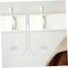 2pcs Double Hook Over The Door Over Door Hangers Hooks Hat Hook Wrought Iron White Plastic Beads 14x9cm White - Buy Online on GoSupps.com