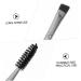 Angled Makeup Brush Set - 6pcs Eyebrow & Mascara Brushes - Dual Ended Applicators - 16x1cm Black - International Shipping - Buy Online on GoSupps.com