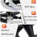 Wheelchair Wheels 6/7/8 Inch Front Caster Disabled Walkers Wheels Anti-Slip Replacement Wheels PVC Solid Tires - Equipped with 8MM Mounting Screw - Buy Online on GoSupps.com