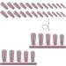 Transparent Dark Gray Fake Nail Coffin Long Press on Nails Tips Nail Art Decoration for Women and Girls Manicure 24pc - Buy Online on GoSupps.com