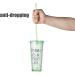 ALINK 12-Pack Glitter Reusable Clear Plastic Straws - 11 Long Tumbler Drinking Straws with Cleaning Brush - 10 Colors - Buy Online on GoSupps.com