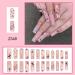Halloween Press On Nails - Long Coffin Designs Ghost Pumpkin & Spider Web 24 Pcs - Cute Full Cover Fake Nails with Glue for Women & Girls - Buy Online on GoSupps.com
