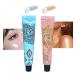 KWOLYKIM 2 Pack Blue And Gold Liquid Highlighter Makeup Face and Body Luminizer Three Dimensional Face Shimmer Glow Illuminator Smooth Shine Shimmer Cream Bronzer Moisturizing Leg Body Makeup Highlighter