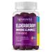 Elderberry Gummies for Kids with Zinc & Vitamin C | Potent Herbal Supplement with Antioxidants to Support Immune Defense | Vegan Gummies 60 Count (Pack of 1)