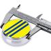 Yellow and Blue Striped Mini Round Pill Box - 3 Compartment Travel Organizer for Home & Office - Buy Online on GoSupps.com