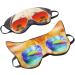 Pack of 2 3D Cat Dog Animal Sleep Eye Masks for Sleeping, Travel, Home & Office - Funny Blindfold for Girls, Kids, Men & Women - Buy Online on GoSupps.com