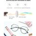 DUCO Blue Light Blocking Glasses for Women & Men - Stylish Computer Eyewear W014 in Black Gold - Protect Your Eyes - Buy Online on GoSupps.com