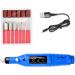 5 Electric Manicure Nail Grinder - Electric Manicure Set File Grinder Manicure Pedicure Tools with 6 Pieces Attachments and Sanding Bands Ytger 5 Pcs Usb-blue - Buy Online on GoSupps.com