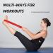 High-Quality Resistance Bands for Men & Women - Pull Up & Loop Bands for Stretching Powerlifting Yoga & Pilates | Perfect for Resistance Training (Red - Buy Online on GoSupps.com