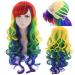 Lurrose Long Curly Rainbow Wig - Wavy Cosplay & Halloween Wig for Women | International Shipping Available - Buy Online on GoSupps.com