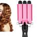 Hair Curling Iron 3 Barrel Wands 20/22/25/28/322mm Hair Waver Curling Iron for Long or Short Hair Professional Curling Wand Temperature Adjustable Heat Up Quickly Hot Tools (25mm)