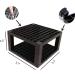 Feadily (2 Pack) 96 Hole Pencil Holder Organize Desk Organizer for Pens Pencils Art brushes Colored Pencils Markers Carving Prying and Modeling Tools 2PCS Black - Buy Online on GoSupps.com