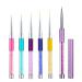 Nail brush set 5-part 5pcs uv gel brush set acrylic nail art pen nail brush acrylic art painting gel brush for diy nail art uv gel drawing design design