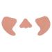 Ghzste Under Eye Ultraviolet Pads Wind Frost Proof Breathable Sweat Absorbent Face Protection Patches for Outdoor (Arcuate Seperated)