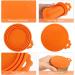 Huayue 6 Pack Pet Can Covers Pet Food Tin Lids Universal Silicone Cat Dog Food Can Lids One Size Fit 3 Standard Size 6 Colors - Buy Online on GoSupps.com