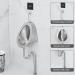 304 Stainless Steel urinals Induction Wall-Mounted Drainage Public Toilet urinals Square Wall-Mounted Men's urinals Bathroom Accessories for Homes Hotels Schools - Buy Online on GoSupps.com