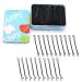 200 Pieces Hairpins 5.5 cm Black Metal Wave Shape Hair Clips for Girls and Women with Storage Box (Black)