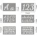 44 Pack Large Letter Stencils for Painting on Wood - Alphabet, Numbers, Signs - Reusable Plastic Stencils in 3 Fonts - Great for Chalkboard, Fabric, Wood Signs - 284 Designs Included - Buy Online on GoSupps.com