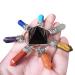 Lovionus89 Crystals and Healing Stones 7 Reiki Crystal Points Pyramid Energy Generator Chakra Stones Decoration Black Agate