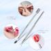 Nail Polish Gel Remover Tools Kit with Nail Remover Clips Nail File Nail Remover Pads Nail Brush purple - Buy Online on GoSupps.com