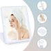 Rechargeable Travel Makeup Mirror with 3X 5X Magnifying, 72 LED Lights, 3 Color Lighting- Portable Vanity Mirror for Women - Compact Foldable Design - White - Buy Online on GoSupps.com