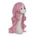 MapofBeauty 24 Inch Blush Pink Cosplay Wig - Long Curly Synthetic Hair for Women - Premium Quality & Stylish - Buy Online on GoSupps.com