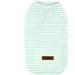 Zunea Striped Dog Shirt for Small Dogs & Cats - Soft Cotton Summer Vest & Tank Top - Green Size M - Buy Online on GoSupps.com