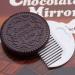 Lurrose 7PCS Chocolate Cookies Compact Cosmetic Mirror Set - Mini Hand Mirror with Comb for Purses and Travel - Buy Online on GoSupps.com
