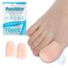 Toe protection 10 pieces toe protection large toe silicone breathable toe caps gel toe paving for bubbles chicken eyes ingrown toenails pain relief due to friction (10PCs large toe) nude 10PCs large toe breathing active