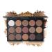 Jascherry 15 colors shimmering eyeshadow makeup pallets - Sleek powder eye shadow make -up etui box - rich colors cosmetics eyeshadow palette
