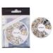 VAGA Professional 3D Nail Art Decorations - Gold and Silver Metal Studs in 12 Shapes - Buy Online on GoSupps.com