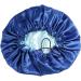 2 Pcs Wide Band Satin Hair Bonnet for Sleeping - Soft Night Sleep Hat for Curly Hair Protection in Blue - Buy Online on GoSupps.com