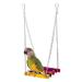 Vktech Pet Bird Parrot Parakeet Budgie Cockatiel Cage Hammock Swing Toy Hanging Toy Style A