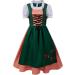 Dirndl - Robe midi pour femme - Robe traditionnelle bavaroise - Costume de cosplay pour femme et fille - Costume de f te de la bi re - Avec tablier et chemisier - Robe de loisirs S Vert - Buy Online on GoSupps.com