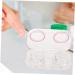 Solustre 16-Piece Contact Lens Container Cleaning Tools Set - Travel Storage with Clear Stand & Makeup Mirror - Bulk Available - Buy Online on GoSupps.com