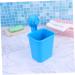 Alipis 2 Pack Toothbrush Organizer Wall-Mounted Suction Holder for Bathroom Storage - Self-Adhesive Toothbrush & Razor Bracket - Ideal for Kids & Adults - Blue 17x11cm - Buy Online on GoSupps.com