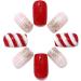 Christmas False Nails Snowflake Press on Nails Elk Stick on Nails Red Long Fake Nails Full Cover Nails Tips 24pcs for Women and Girls With solid glue nail lamp (Size : 49 Piece Set) - Buy Online on GoSupps.com