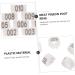 CORHAD 100 Pcs Pigeon Anklet Pigeons Identification Ring Duck Leg Number Plastic White Products 1.3X1.3CM White - Buy Online on GoSupps.com