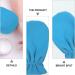 COHEALI 1 Pair Maintenance Essential Oil Gloves Mittens Paraffin Wax Gloves Hand Paraffin Skin Care Gloves Bath Shower Gloves Heat Hand Cover Bath Mitt Polyester Mask Take a Bath - Buy Online on GoSupps.com