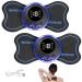 Infreecs 2 pieces portable neck massager ems massage device neck mini cervical massage device 8 modes 19 levels ems massage device neck pain relief of the body muscles