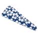 Blue Hibiscus Flower Microfiber Hair Towel Wrap for Women 10 Inch X 26 Inch Super Absorbent Hair Turban with Button