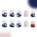 Mxshc Flag Fake Nails | Flag Design Full Patriotic | 4th July Cute Nails Stars And Stripes Designs Short Square False Nails For Wedding Prom Dating - Buy Online on GoSupps.com