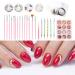 Nail Art Kit Nail Art Tools Kit DIY Nail Art Nail Art Polish Pen Tin Foil Paper - Buy Online on GoSupps.com