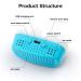 2022 Upgraded Adjustable Electric Anti Snoring Device for Men and Women - Blue - Buy Online on GoSupps.com